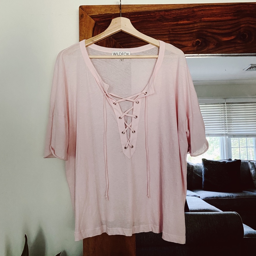 Wildfox Criss Cross Tye Tee